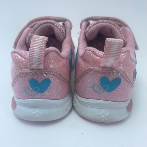 DISNEY STITCH Pink Light Up Toddler Shoes Size 6C - Picture 4 of 12
